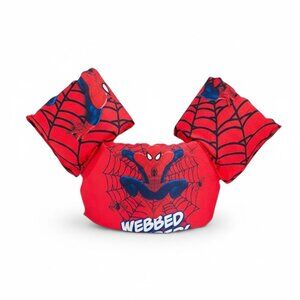 Spider-Man Kids Swim Vest With Arm Floats - 30-55lbs Buoyancy Aid For Ages 2-6 Y
